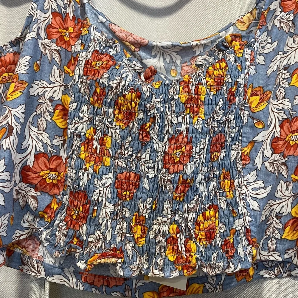 Rachel Zoe Floral Crop Tank size small NWT - Picture 3 of 4